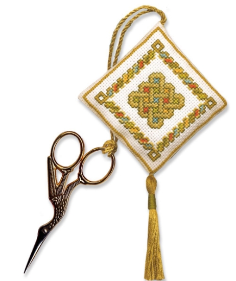 Picture of Celtic Knot Scissor Keep Cross Stitch Kit