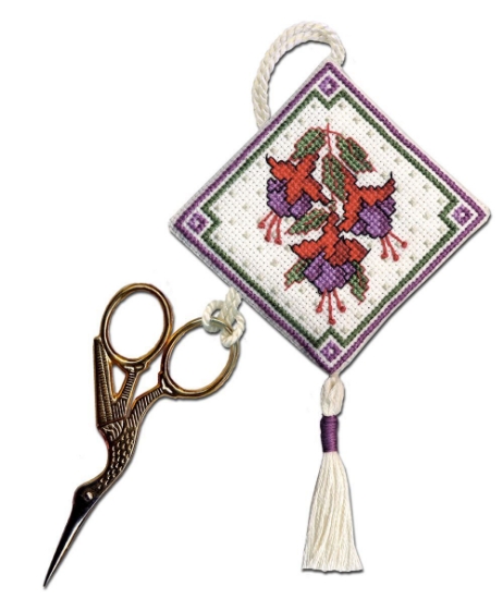 Picture of Fuchsias Scissor Keep Cross Stitch Kit