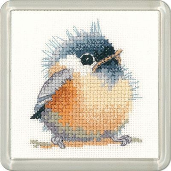 Picture of Chickadee - Little Friends Coaster Cross Stitch Kit