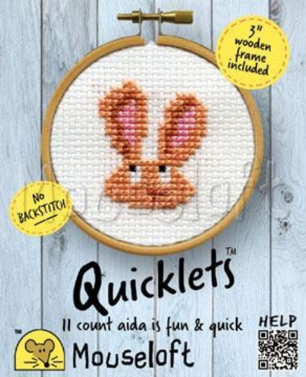 Picture of Mouseloft "Bunny" Quicklets Cross Stitch Kit