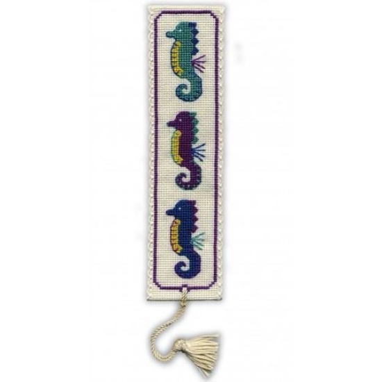 Picture of Seahorses Bookmark Cross Stitch Kit