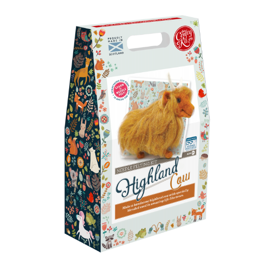 Picture of Highland Cow Needle Felting Kit