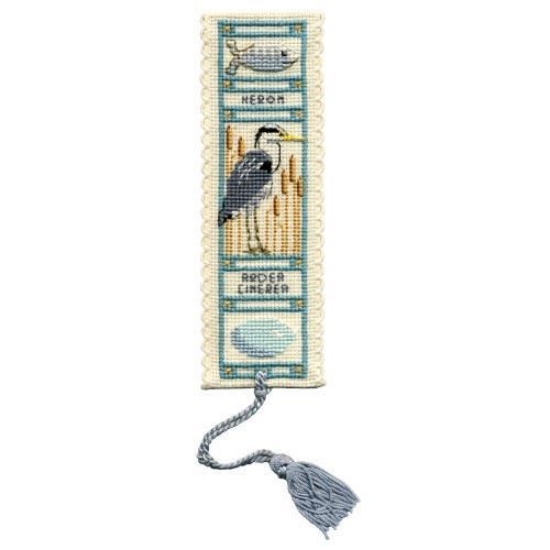 Picture of Heron Bookmark Cross Stitch Kit