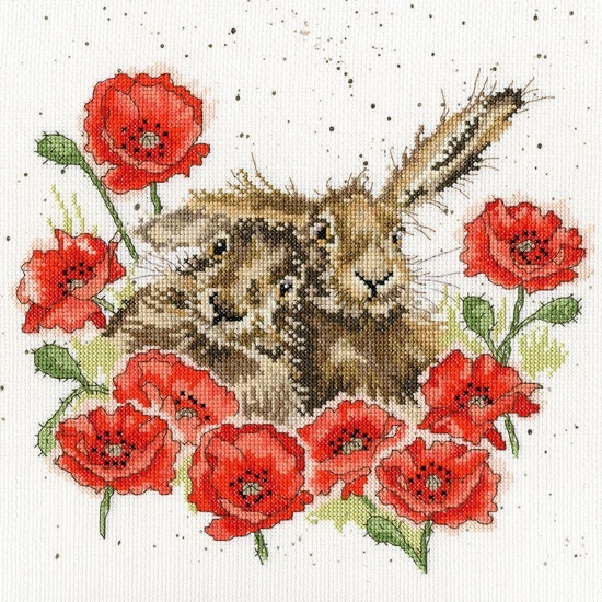 Picture of Hannah Dale - Love is in the Hare Cross Stitch Kit by Bothy Threads