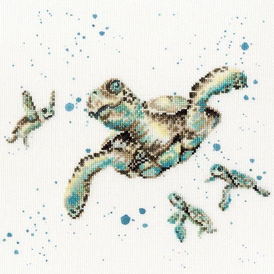 Picture of Hannah Dale - Swimming School Cross Stitch Kit by Bothy Threads