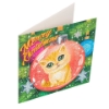 Picture of Kitten & Bauble, 18x18cm Crystal Art Card