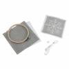Picture of Snowflake Felt Cross Stitch With Hoop