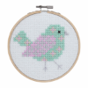 Picture of Bird Felt Cross Stitch With Hoop