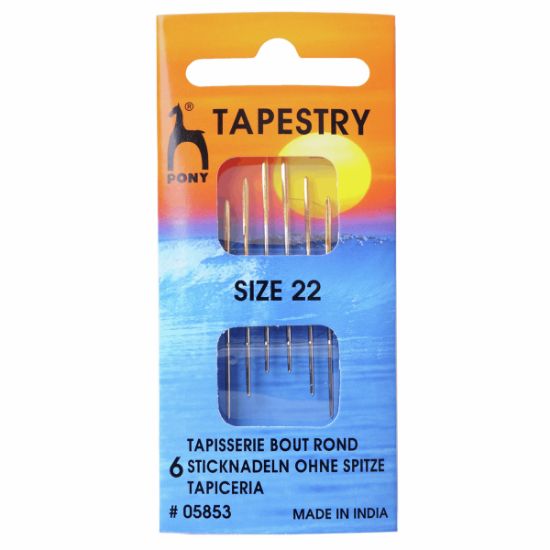 Picture of Hand Sewing Needles Gold Eye Tapestry Size 22