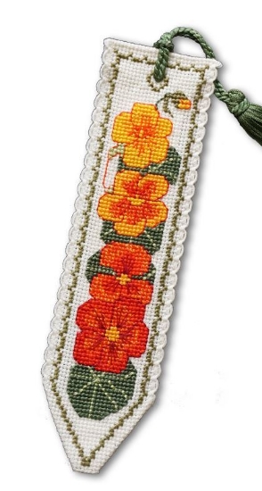 Picture of Nasturtium Bookmark Cross Stitch Kit