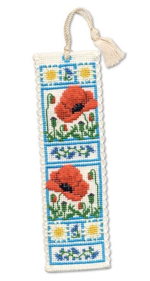 Picture of Poppy Meadow Bookmark Cross Stitch Kit