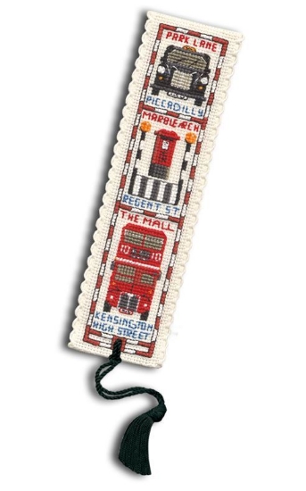 Picture of Streets of London Bookmark Cross Stitch Kit