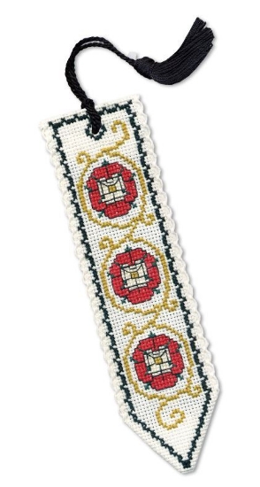 Picture of Tudor Rose Bookmark Cross Stitch Kit