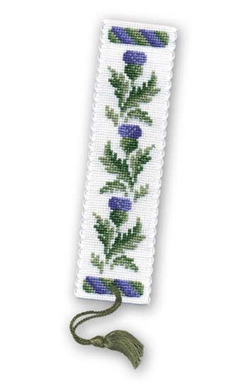 Picture of Victorian Thistles Bookmark Cross Stitch Kit