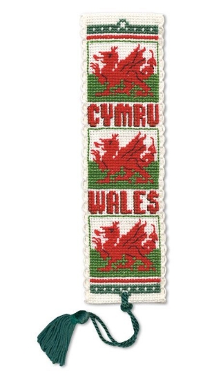Picture of Welsh Dragon Bookmark Cross Stitch Kit