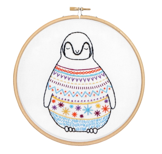 Picture of Baby Penguin Contemporary Embroidery Kit