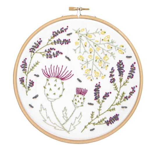 Picture of Highland Heathers Contemporary Embroidery Kit