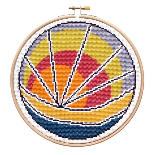 Picture of Sunset Beach Contemporary Cross Stitch Kit