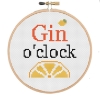 Picture of Gin o'clock 6" Cross Stitch Kit by Sew Sophie Crafts
