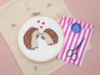 Picture of Hedgehog Kisses 6" Cross Stitch Kit by Sew Sophie Crafts