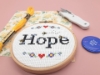 Picture of Hope 4" Cross Stitch Kit by Sew Sophie Crafts