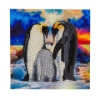 Picture of Penguin Family, 18x18cm Crystal Art Card