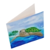 Picture of Turtle Paradise, 18x18cm Crystal Art Card