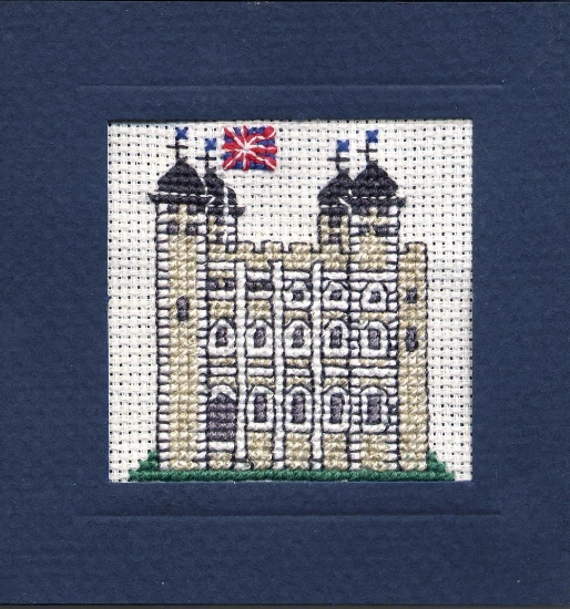 Picture of Tower of London Miniature Card Cross Stitch Kit