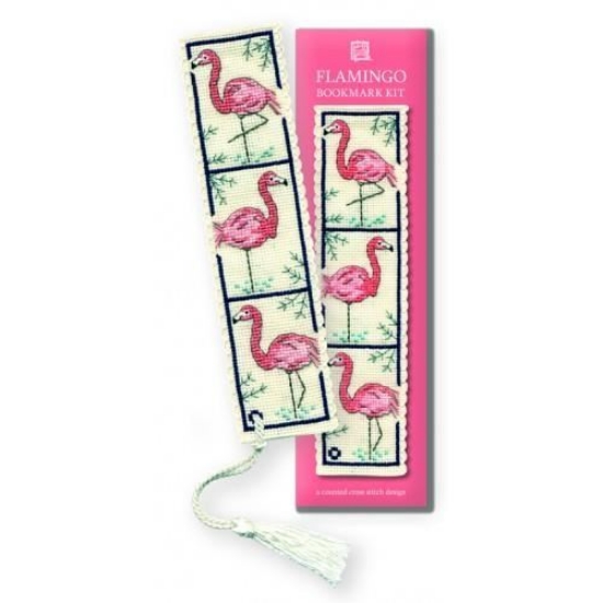 Picture of Flamingo Bookmark Cross Stitch Kit