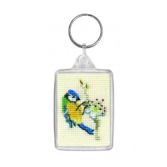 Picture of Bluetit Keyring Cross Stitch Kit