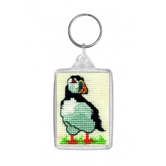 Picture of Puffin Keyring Cross Stitch Kit