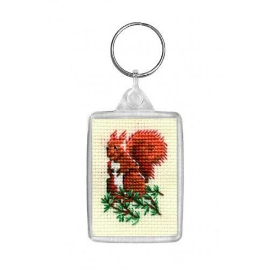 Picture of Red Squirrel Keyring Cross Stitch Kit