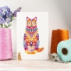 Picture of Mandala Cat Cross Stitch Kit by Meloca Designs