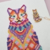 Picture of Mandala Cat Cross Stitch Kit by Meloca Designs