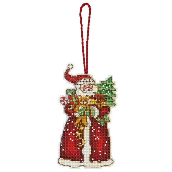 Picture of Santa Ornament Cross Stitch Kit