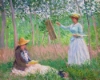 Picture of Monet - In the Woods at Giverny Printed Cross Stitch Kit by Figured Art