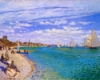 Picture of Monet - Regatta at Sainte-Adresse Printed Cross Stitch Kit by Figured Art