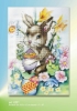 Picture of Easter Bunny - Printed Cross Stitch Easter Card Kit by Orchidea