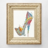 Picture of Stained Glass Slipper - (Sally King Shoes) Cross Stitch Kit by Bothy Threads
