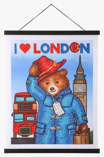 Picture of Paddington in London - Crystal Art 35x45cm Scroll Kit