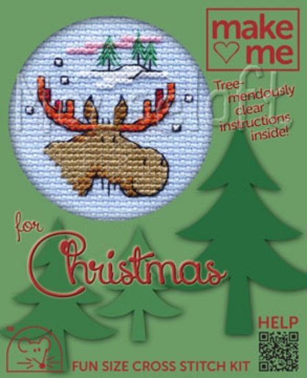 Picture of Mouseloft "Moose" Make Me for Christmas Cross Stitch Kit