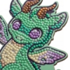 Picture of Smoky Dragon - Crystal Art Buddy Kit