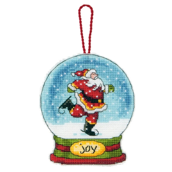 Picture of Snow Globe Ornament Cross Stitch Kit