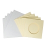 Picture of Round aperture square cards - Cream (Pack of 5)