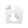 Picture of Round aperture square cards - White (Pack of 5)