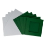 Picture of Square aperture square cards - Christmas Green (Pack of 5)