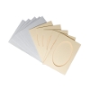 Picture of Oval Aperture A6 Cards - Cream (Pack Of 5)