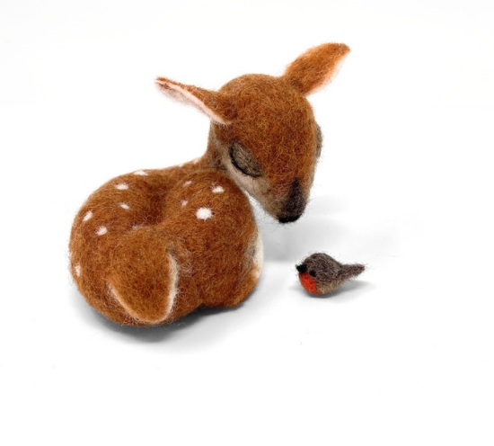 Picture of Sleepy Fawn Needle Felting Kit