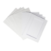 Picture of Rectangular Aperture A5 Cards - White (Pack Of 4)