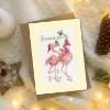 Picture of Flamingle Bells - Christmas Card Cross Stitch Kit by Bothy Threads